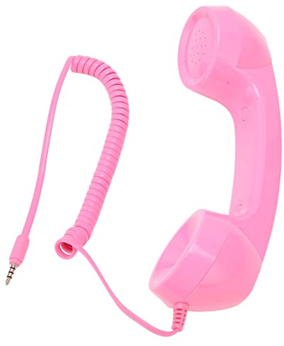 Retro Hörer, 3,5 mm Universal Vintage Retro Telefonhörer, Old School Handy Empfänger, Handy Hörer für Telefon, Strahlungssicher (1#)