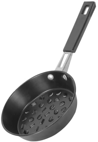 YARNOW Kohletopf Kohlebrennertopf Tortillapfanne Kohlebecken Pfannenkuchen Pfanne Metall Omelettpfanne Kohle Topf Holzkohlebrenner Kohlebrenner Für Zu Hause Holzofen Grill Eisen Camping