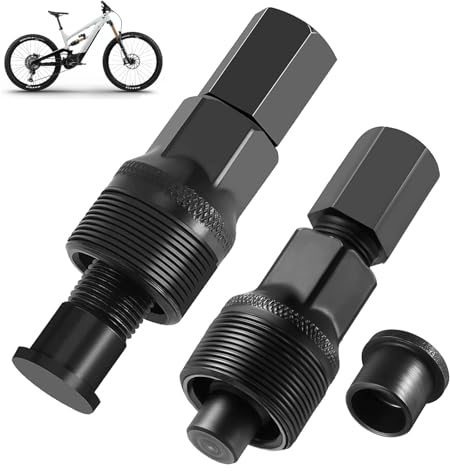 TAIHOBO Lot de 2 Outillage Velo, Noir Extracteur Pedalier de Vélo, Universel Extracteur de Manivelle de Forme Carrée, Outils Velo Pédalier de Retrait pour Les Vélos Electriques et Autres Bicyclettes