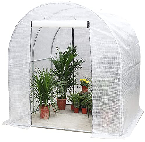 Tragbare Blumenabdeckung Gewächshaus Pflanzenhaus Winterzelt - Frühbeet Geschützter Gartenhaus für Tomaten Gemüsepflanzen - Winterschutz Gewächshaus