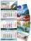Timr 3-Monatskalender 2025 mit Spiralbindung und Bilder-Block - 81 cm lang - mehrsprachig D/GB/F/E - so much world - Wandkalender zum Aufhängen Bildkalender - tr281