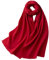 Damen Wollschal Warm Lang Kurz Kaschmir Schal, rot, One size