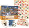 WeePoes Adventskalender 2024 Rätsel Puzzle mit 1008 Teilen, Tierweihnachtsthema, 24 Tage Countdown Kalender für die Familie
