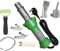 Seababyhouse 1600W Plastic Welder Hot Air Gun Torch Welding Heat Gun Handhold Rod with Speed Welding Nozzles Pistol Hot Gas Pistol, with LED Lighting