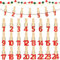 Klammern Adventskalender Zahlen, Adventskalender Klammern 1-24, Holzklammern Adventskalender, Wäscheklammern Adventskalender, Holzklammern Klein, Adventskalender Zahlen Holz für Weihnachtsdekoration