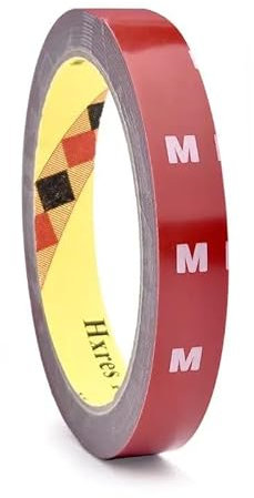 Aayans 3M VHB Nastro biadesivo in schiuma, 3 m, per metallo, plastica, bassa temperatura, soluzione permanente per incollaggio (rotolo da 25 mm x 3 metri)