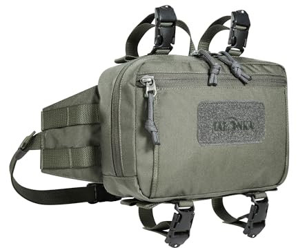 Tatonka Bauchtasche Hip & Bar Pouch BC - Große Hüfttasche mit Reißverschlussfach, Molle Befestigungsmöglichkeiten für Zusatztasachen, am Fahrradlenker anbringbar, 5 Liter
