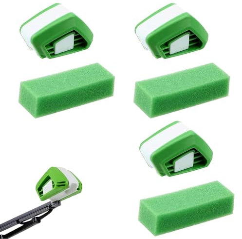3 Sätze Scheibenwischer Schneider, Schwämme Reinigungstücher Schwamm Scheibenwischer Abzieher für Klare Sicht Autoschwamm