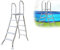 AIBOTY Escalera para Piscinas Elevadas con Peldaños de Doble Cara de Alta Resistencia, Escalera para Piscina Elevada, Escalera Piscina, Carga 250kg