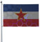 Bandera de Yugoslavia para exteriores, 90 x 150 cm, poliéster resistente de doble cara, ideal para el hogar, el patio, festivales, decoración de jardín al aire libre, banderas de bienvenida.