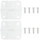 Fauhapyway for Coleman Plastic Cooler Hinge Replacement Set,with 2 Hinges 8 Screws for Ice Chest Models 5254D 5255D 5227B 5240 5241 5245