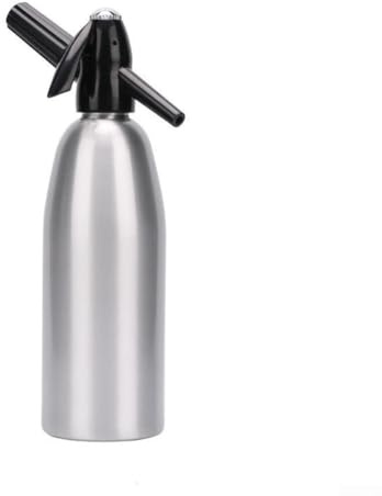 Home Carbonated Water Machine for Stream Sparkling Beverage Maker Aluminum Bubbling Water Dispenser Self-Control Drink Silver Red Black(Silver)
