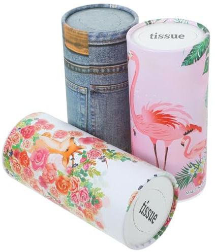HAKIDZEL 3pcs Car Napkin Multi-Function Face Tissues Adorable Car Tissue Portable Daily Supply Cup Holder Travel Use Style
