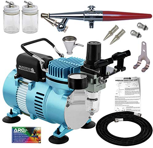 Paasche H Airbrush Set W/Quiet Air Brush Compressor