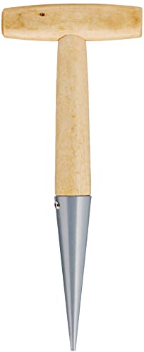 Xclou Pflanzholz - Setzholz zum Pflanzen - Blumenzwiebelpflanzer - Pflanzhelfer mit Querkruecke und Stahlspitze - Pikierstab für die Erde