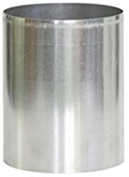Kamino Flam Ofenrohr silber, feueraluminiertes Rauchrohr aus Stahl für sichere Ableitung von Verbrennungsgasen, rostfreies Kaminrohr, geprüft nach Norm EN 1856-2, Maße: L 150 x Ø 120 mm