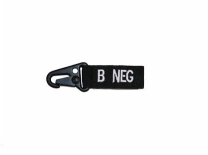 Condor SOS Blutgruppen Anhänger Black B NEG