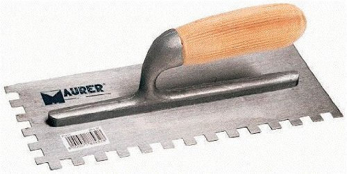Frattone in Acciaio Dentato 2 Lati verso Dx 280x120mm Greca 5x7 mm Maurer