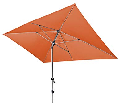 Doppler EXPERT Auto Tilt – Rechteckiger Sonnenschirm für Balkon oder Terrasse – Knickbar – ca. 300x200 cm – Terra Cotta