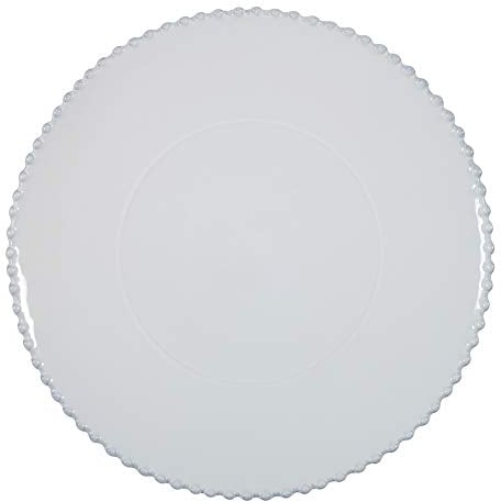 Costa Nova, Pearl Kollektion, Steinzeug Geschirr, Platzteller, Platte, weiß, 33 cm