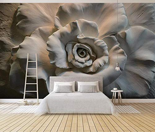 Tapete Kinderzimmer Fototapete Rose Geprägte Blumen Tapeten Vliestapete Modern Schlafzimmer Wandtapete Bildtapete Wand Dekoration