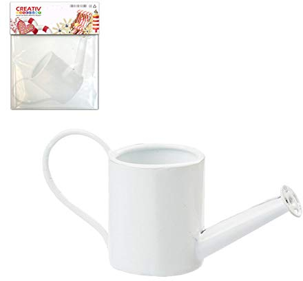 CREATIV DISCOUNT Miniatur-Giesskanne, 3cm, Weiss