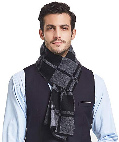 Taylormia Schal Herren 100% Merinowolle Premium Warm und Weiche Winterschal