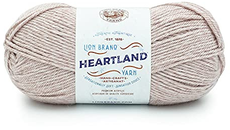 Lion Brand Yarn Heartland, Worsted-Weight Yarn for Knitting, Crochet, and Crafts, Wolf Trap, 1 Pack