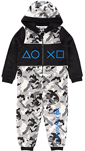 Playstation Onesie Boys Pyjamas Alle in einem Camo-Spiel Kinder 13-14 Jahre