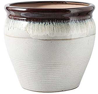 NICETOW Vasos para Plantas de Flores Vaso de Flores de cerâmica Branca Extra Grande Sala de Estar Casa escritório Decoração da Sala de jantar Vaso de Flores Retro Vaso de Flores Interno de 17,8/19