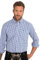JP 1880 Karohemd Chemises, Cobalt Clair, 5XL Hommes