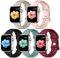 CeMiKa 5 Pack Straps Compatible for Apple Watch Strap 38mm 40mm 41mm 42mm 44mm 45mm 46mm 49mm, Soft Silicone Sport Strap for iWatch Series 10 9 8 7 6 5 4 3 SE, Women Men, 38mm/40mm/41mm-S/M