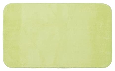 Gözze - Premium Rutschfester Badteppich, RIO, 100% Microfaser, 70 x 120 cm - Limone