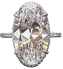 PAIHUIART Ring Ringe Damen Bijouterie Frauen Schmuck Luxus Große Oval Zirkonia Kristall Ringe Frauen Hochzeit Zubehör Hochwertige Farbe Engagement Bands Schmuck