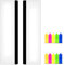 LRZCGB Memo Board, 2 Pieces Acrylic Monitor Sticky Note Holder