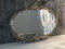 Generisch Barockspiegel Wandspiegel Antik Silber Oval Barock Badspiegel Spiegel 52x42cm Flurspiegel Wohnzimmerspiegel C17 A.S