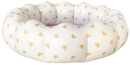 AirSwim Piscina gonfiabile per bambini, piccola piscina portatile per bambini di età 0-3 anni, ragazze e ragazzi, per interni ed esterni, giardino e cortile, feste estive acquatiche, 90 x 25 cm (testa