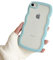 Ownest Kompatibel mit iPhone 8 Hülle und iPhone SE Hülle, iPhone 7 Case, Curly Transparent Aesthetic Silikon Wave Wellen Design Case für Men Girls Handyhülle für iPhone 7/8/SE 2020/2022- Blau
