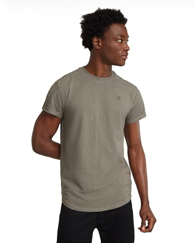 G-Star RAW Herren Lash R T-Shirt, Mehrfarben (Rock Ridge Htr D16396-D565-G477), S