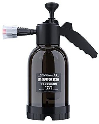 Veeteah Flacon Pulvérisateur, Pulvérisateur de Mousse 2L, Atomiseur À Pression Portable, Flacon Pulvérisateur De Mousse pour Voiture, Flacon Pulvérisateur À Pompe pour Voitures, Flacon