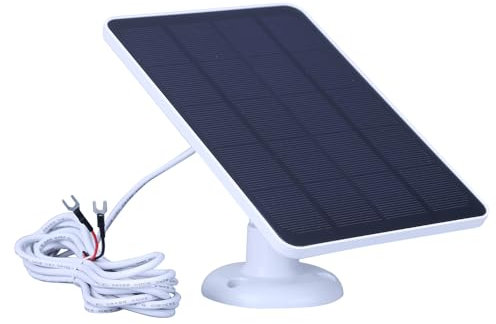 Fiorky 4W 5V Solar Charging Panel Waterproof Solar Battery Charger 360° Adjustable Bracket with 9.8FT Charging Cable for Ring Video Doorbell 4/3/2