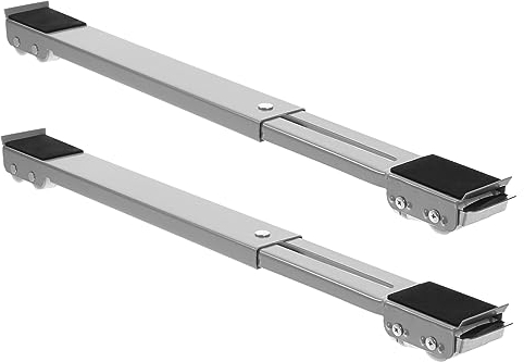 HOMSFOU 1 Paar Unterlegscheibe Bewegliches Rad Sockel Stehen Möbelträger Radwagen Trolley-entriegelungsschlüssel Ausziehbare Geräterollen Puppenwagen Schieberegler Waschmaschine Metall