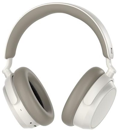 Sennheiser ACCENTUM Plus - Cuffie wireless Bluetooth - Funzione di ricarica rapida, autonomia della batteria 50 ore, ANC ibrido adattivo, personalizzazione del suono, comandi touch, bianco