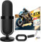 TV Aerial Indoor with 480+ Miles Long Range & 360°Reception-Amplified Smart Digital 4K 1080P, Support All Older TV's with Amplifier Connector for Freeview Channels