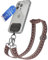 EAZY CASE - Handykette Universal zum Umhängen kompatibel mit jedem Handy Kette mit Hülle kombinierbar Handykordel mit Karabiner für Handyhülle Handyband zum Umhängen Bunt Boho Kordel Pink Rosa Silber