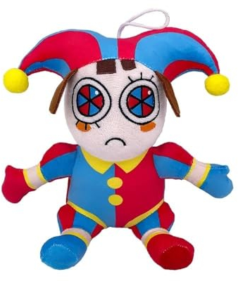 wiztex Digital Circus Kuscheltier - 23cm Pomni Plüsch - The Amazing Digital Circus Stuffed Animal Geschenk fur Kinder und Fans