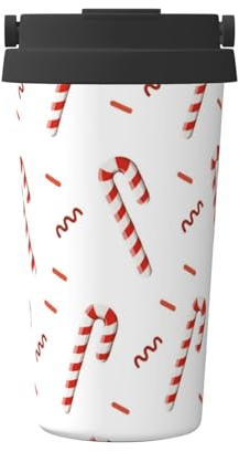 FUkker Tazza da caffè isolata, tazza da viaggio da 500 ml Tazza da caffè tumbler isolata in acciaio inossidabile,Bastoncino di zucchero