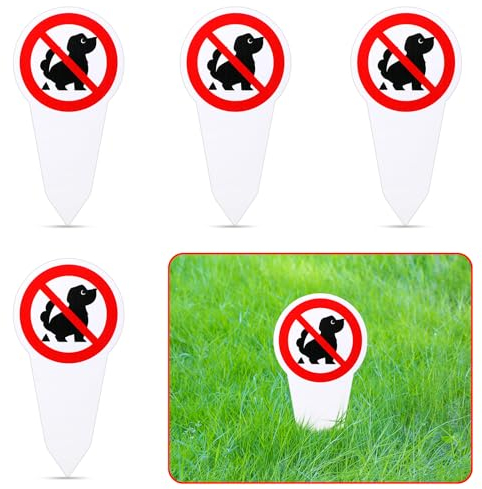 4 Stück Kein Hundeklo Schild Steckschild Groß 30 * 15cm Das Ist Kein Hundeklo Steckschild Schild Hunde Verboten Kacken für Saubere Wege Rasen Park Spielplatz