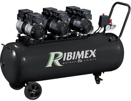 Ribimex - PRCOMP3/100SILR - Compressore silenzioso 3 CV, 100 L