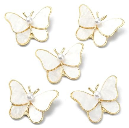 UR URLIFEHALL Lot de broches en plastique acrylique pour vêtements, sacs à dos, bijoux, loisirs créatifs, décoration, Perle
